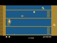 une photo d'Ã©cran de Kangaroo sur Atari 2600